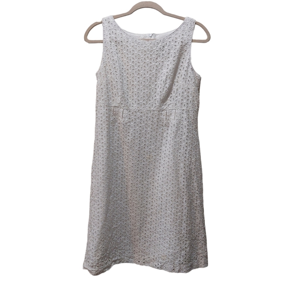 Sheri Martin Ladies Sleeveless Eyelet Lace Midi Dress